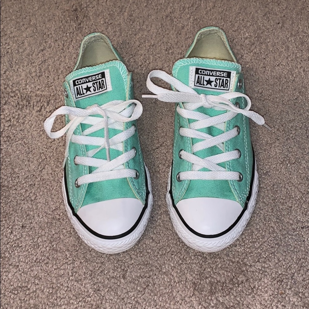 Seafoam Converse sneakers